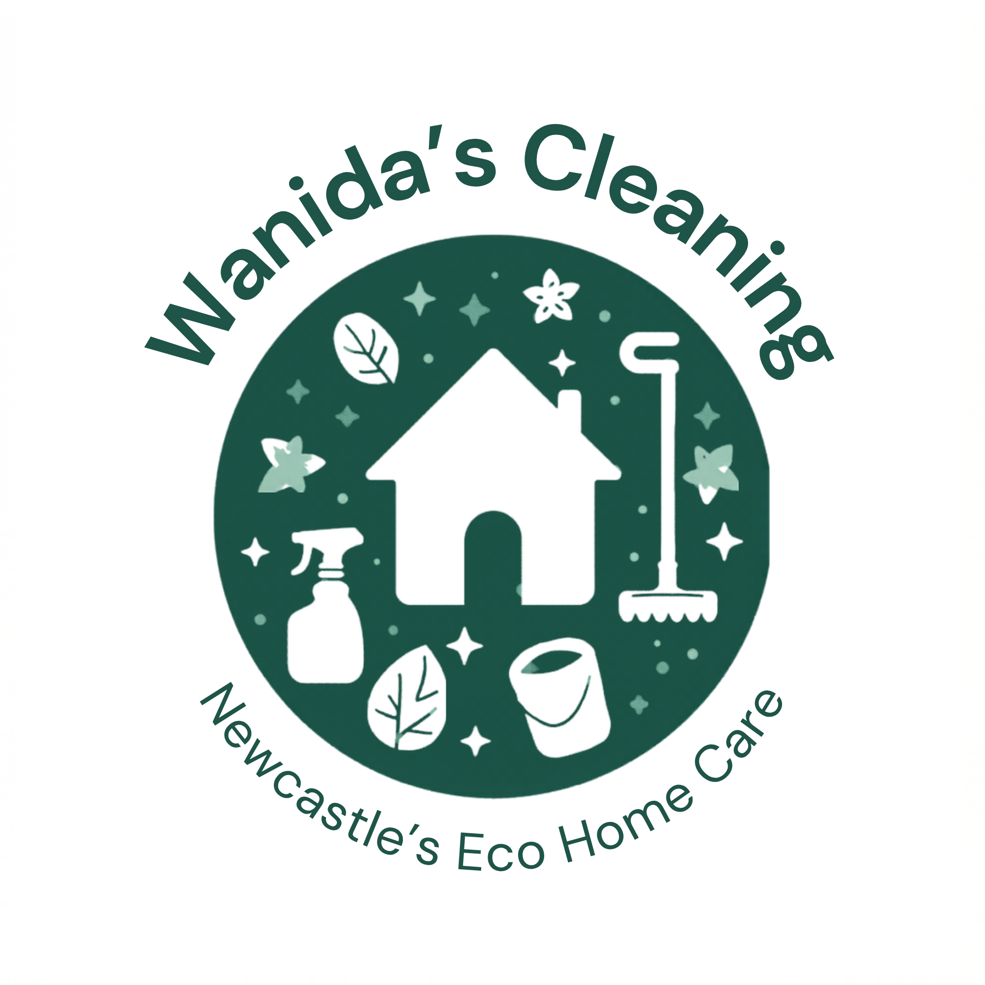 Wanida's Cleaning Logo